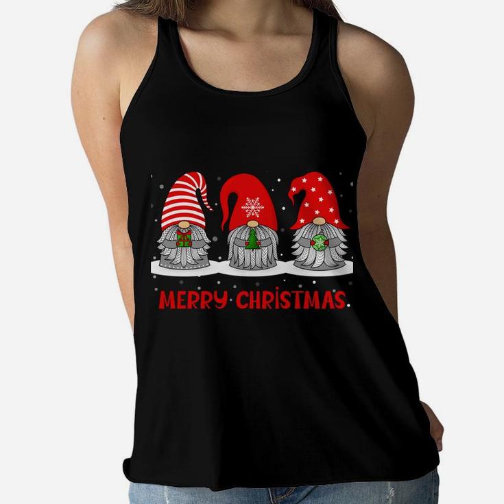 Santa Claus Garden Gnome Merry Christmas Boys Girls Kids Women Flowy Tank