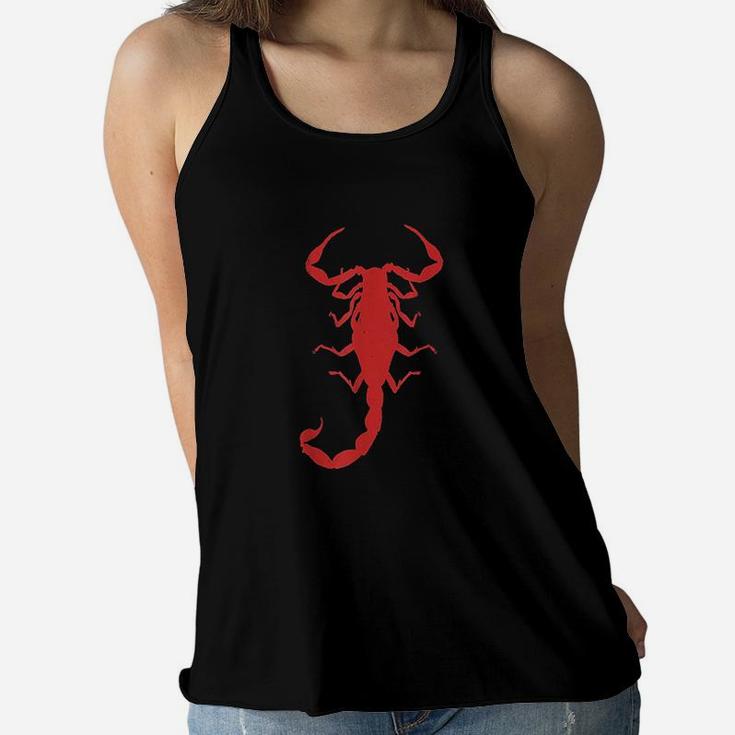 Scorpion For Men Women Teens Kids Red Print Women Flowy Tank