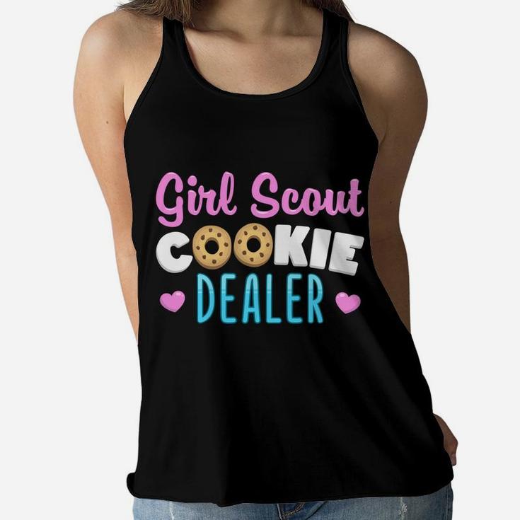 Scout For Girls Cookie Dealer Outfit Funny Scouting Family Women Flowy Tank