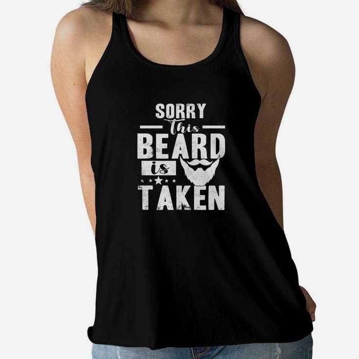 Sorry This Beard Is Taken Valentines Day Gift For Him Women Flowy Tank