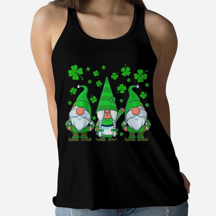 St Patricks Day Gnome Shamrock Gnomes Clover Women Kids Raglan Baseball Tee Women Flowy Tank