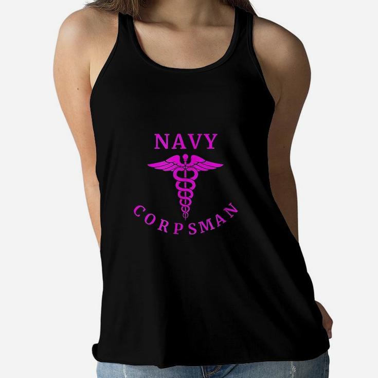 Us Navy Corpsman Girls Are Corpsman Women Flowy Tank