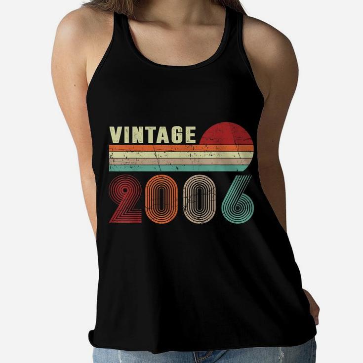 Vintage 2006 Funny 14 Years Old Boys And Girls 14Th Birthday Women Flowy Tank