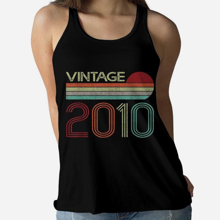 Vintage 2010 Funny 12 Years Old Boys And Girls 12Th Birthday Women Flowy Tank