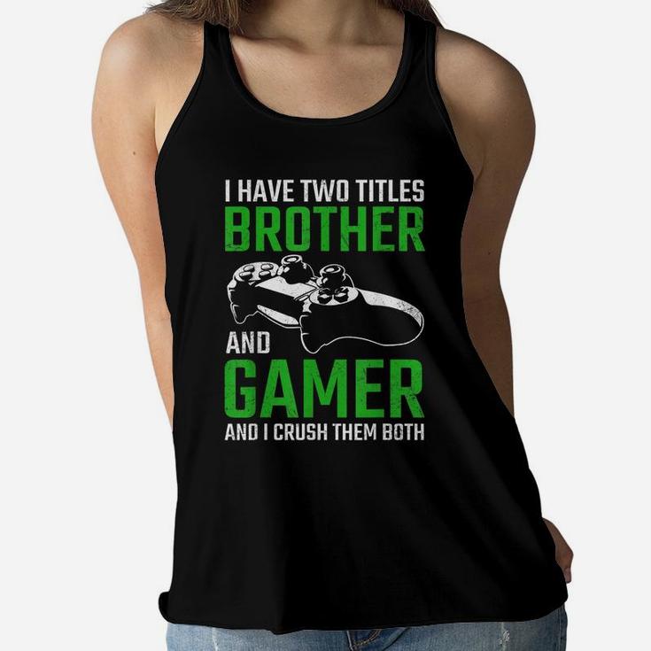 Vintage Video Games Funny Gamer Gaming Gift Boys Brother Son Women Flowy Tank