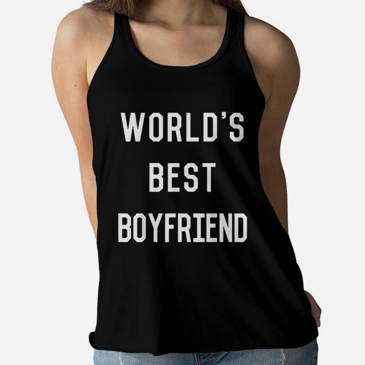 Worlds Best Boyfriend Women Flowy Tank