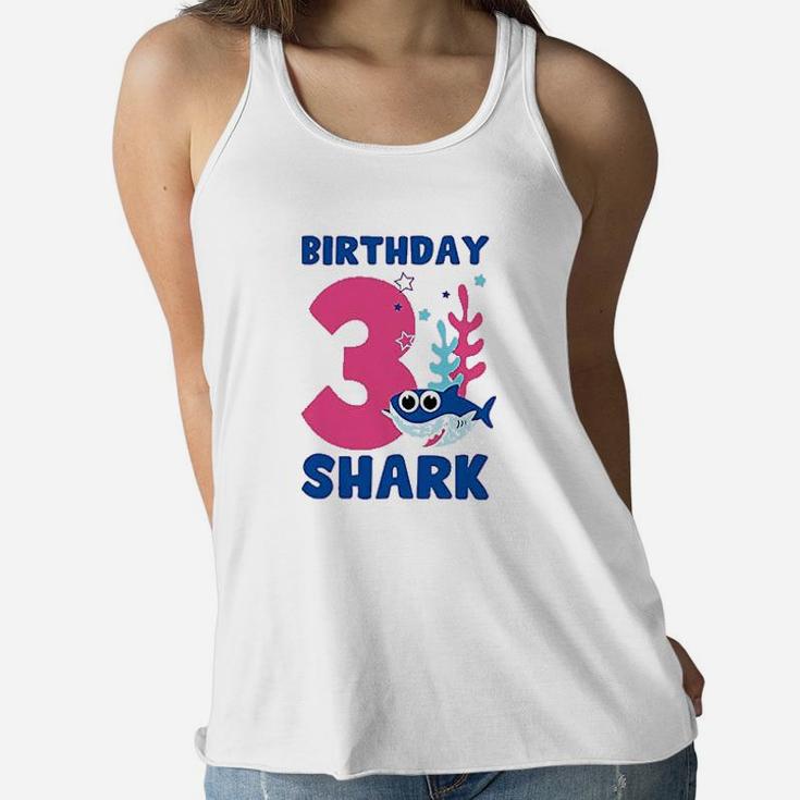 3Rd Birthday Shark Tutu Skirt Set Bday Girl Dress Ballet Outfit Women Flowy Tank