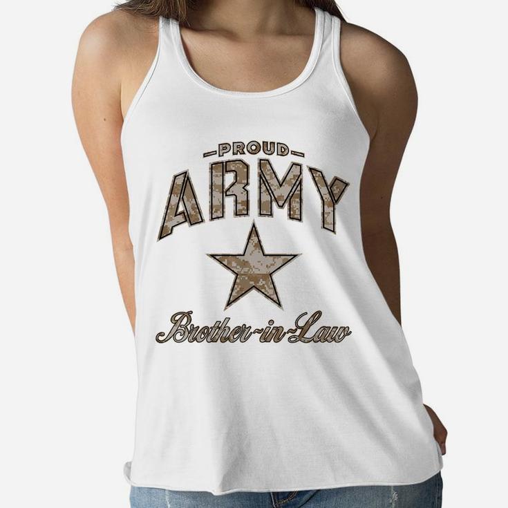 Army Brother-In-Law Shirts For Men And Boys Camo Women Flowy Tank