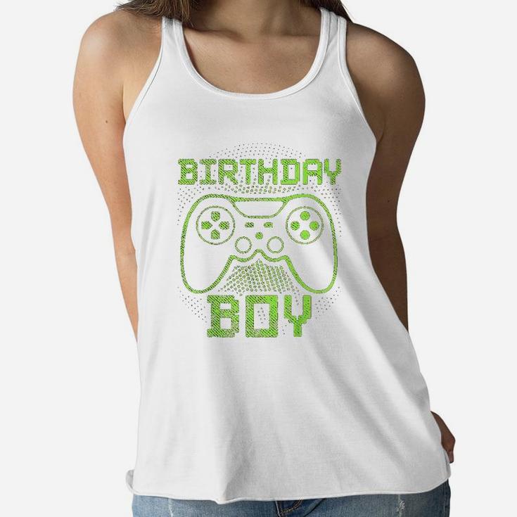 Birthday Boy Video Game Controller Birthday Gamer Gift Boys Women Flowy Tank