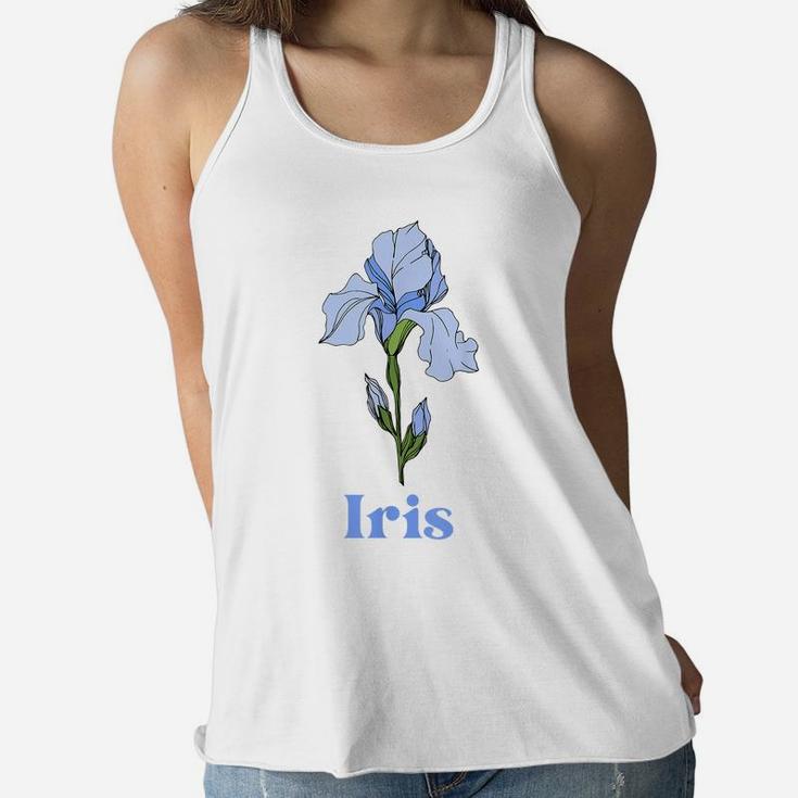 Iris Flower Women's Or Girls Classic Floral Women Flowy Tank