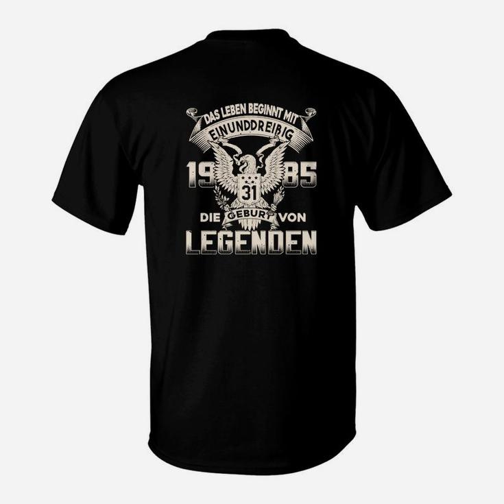 Geburt von Legenden 1985 T-Shirt, Adlermotiv Jahrgang Tee