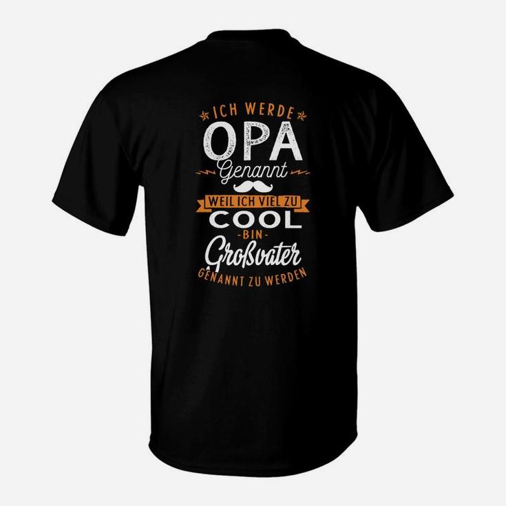 Opa Ankündigungs T-Shirt, Lustiges Design für Großväter