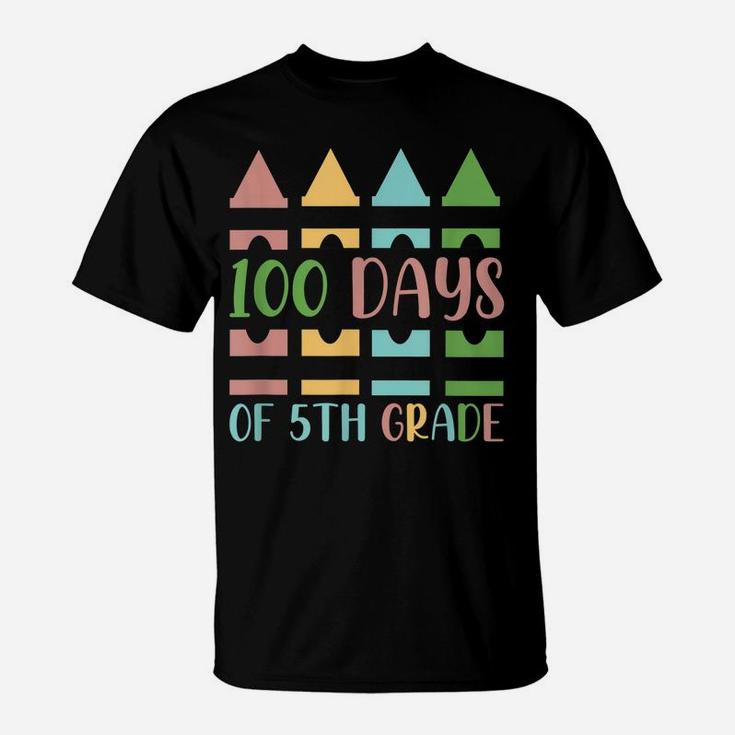 100 Days Of 5Th Grade School Kids Happy 100 Days Of School T-Shirt