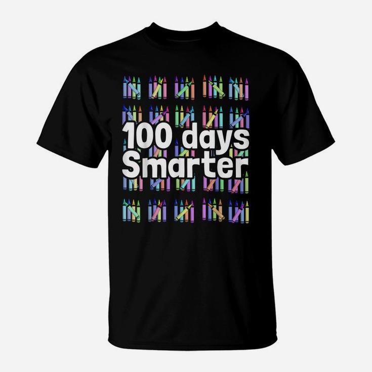100 Days Smarter Funny Student Kids Gift 100 Days Of School T-Shirt