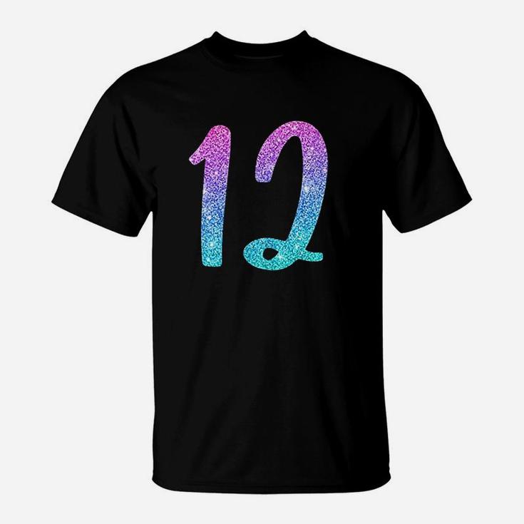 12Th Birthday Gift For Girls  Number 12 T-Shirt