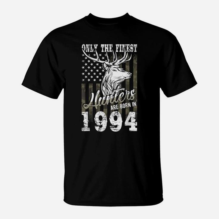 27Th Birthday Gift For 27 Year Old Deer Hunter Hunting 1994 T-Shirt