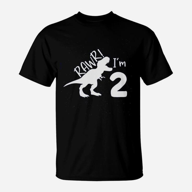2Nd Birthday Boy Dinosaur T-Shirt