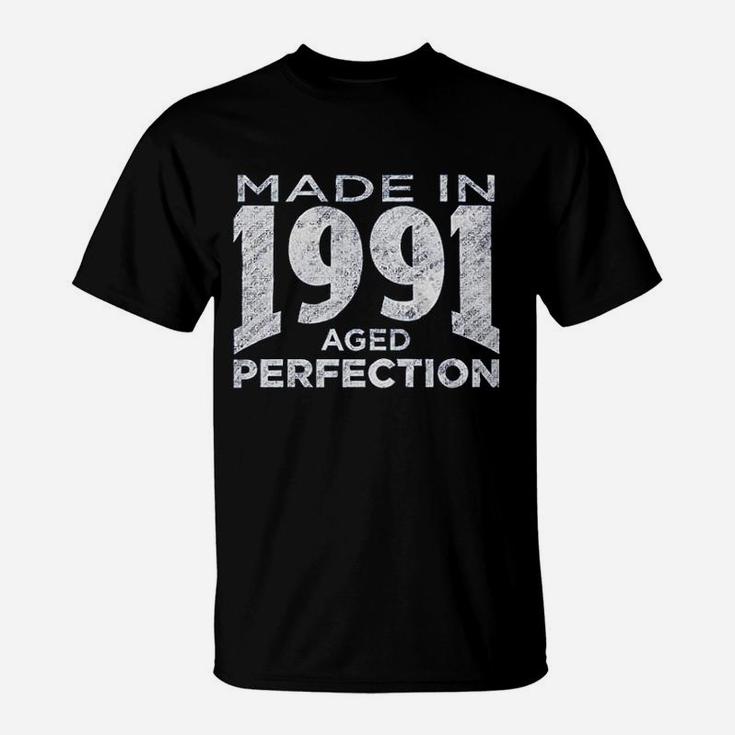 30Th Birthday Gift Made In 1991 Aged To Perfection T-Shirt