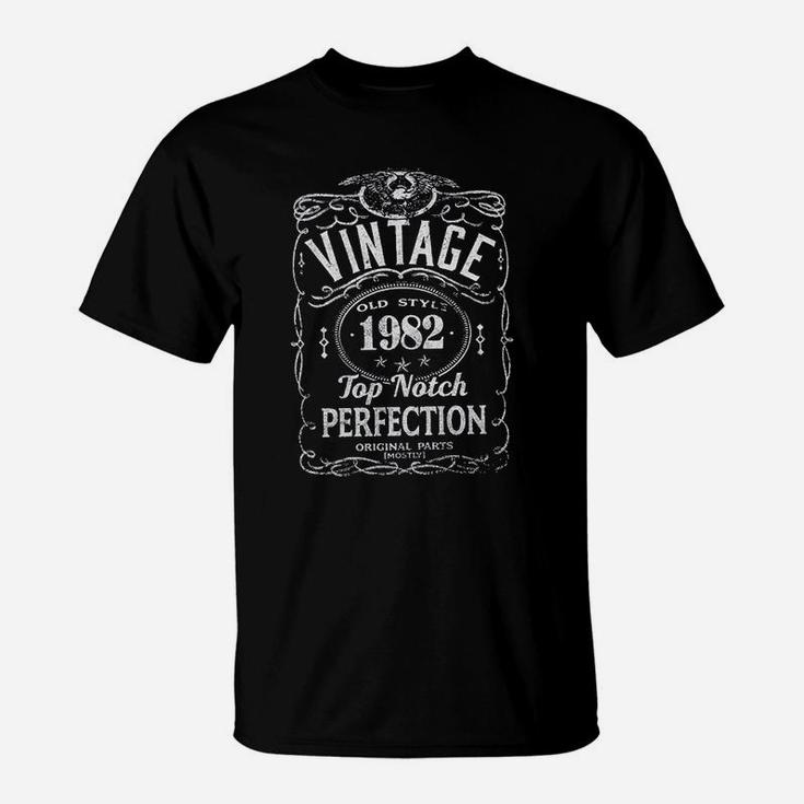 39Th Birthday Vintage 1982 Top Notch Perfection T-Shirt
