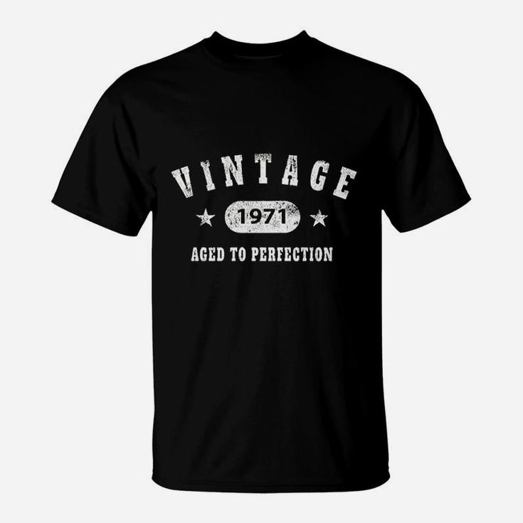 50Th Birthday Gift Vintage 1971 Aged To Perfection T-Shirt