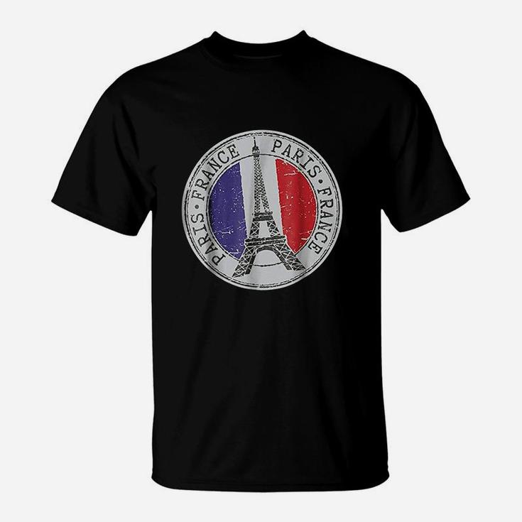 583 Paris France Eiffel Tower Travel T-Shirt