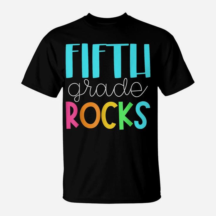 5Th Teacher Team - Fifth Grade Rocks T-Shirt