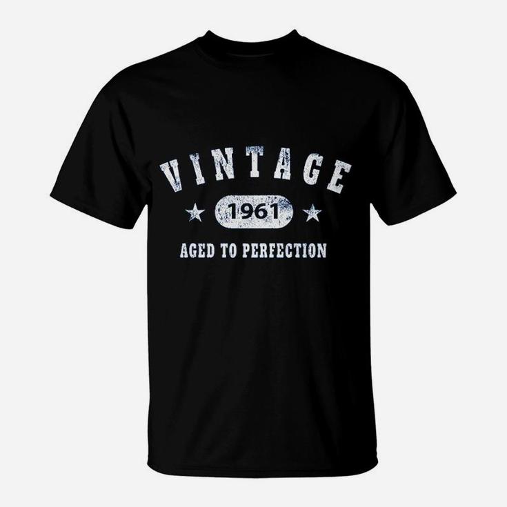 60Th Birthday Gift Vintage 1961 Aged To Perfection T-Shirt