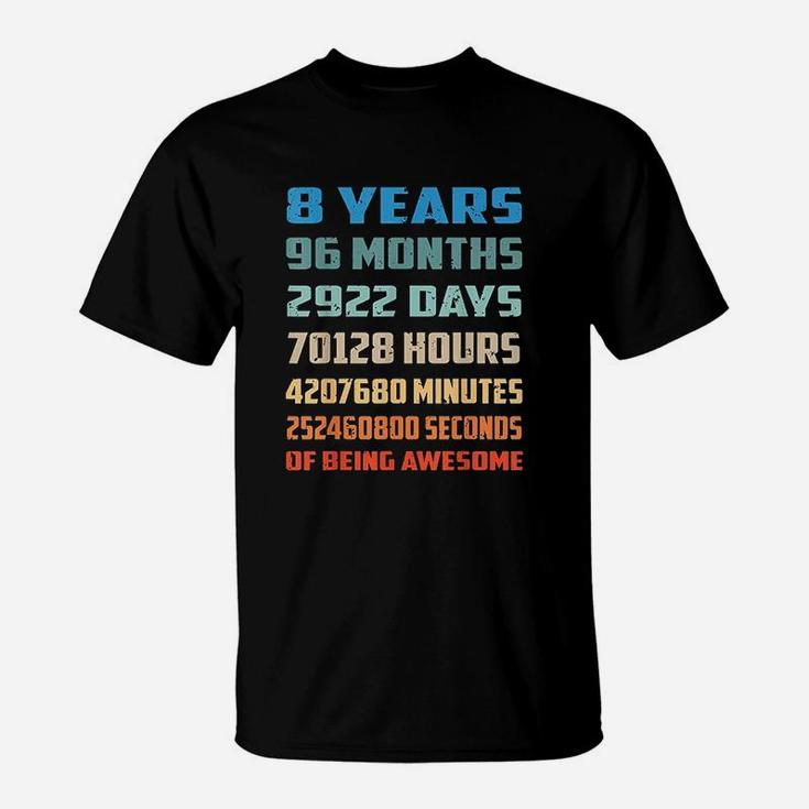 8 Years Old Being Awesome T-Shirt