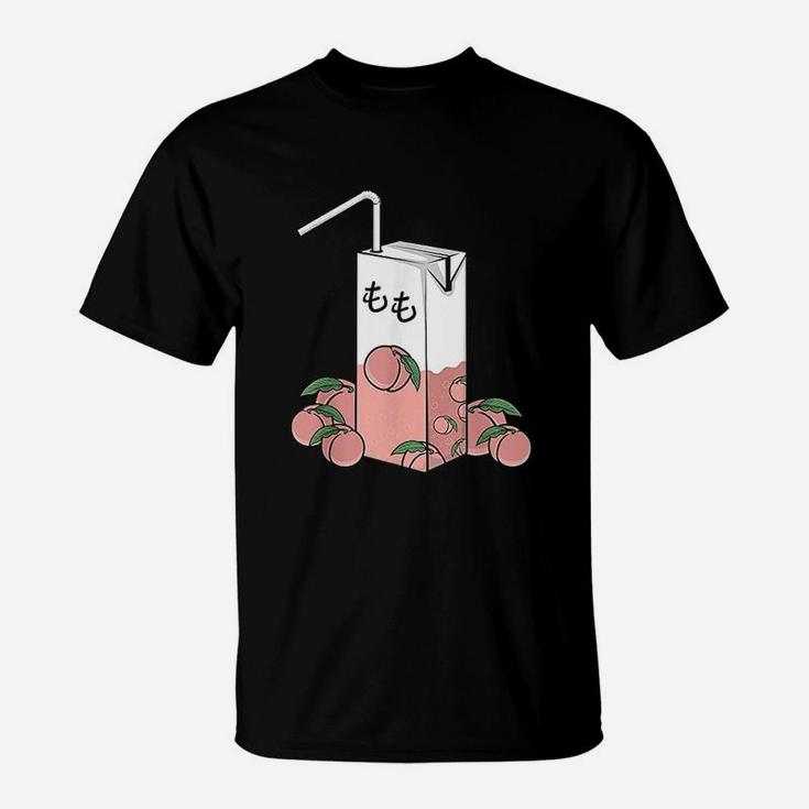 90S Japanese Aesthetic Peach Juice Can Aesthetic T-Shirt