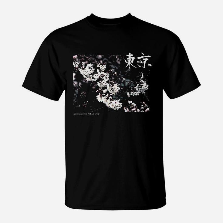 Aesthetic Cherry Blossom Japanese Graphic T-Shirt