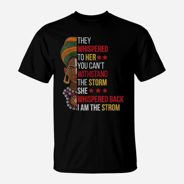 African American Afro Black Woman Gift Black History Month T-Shirt
