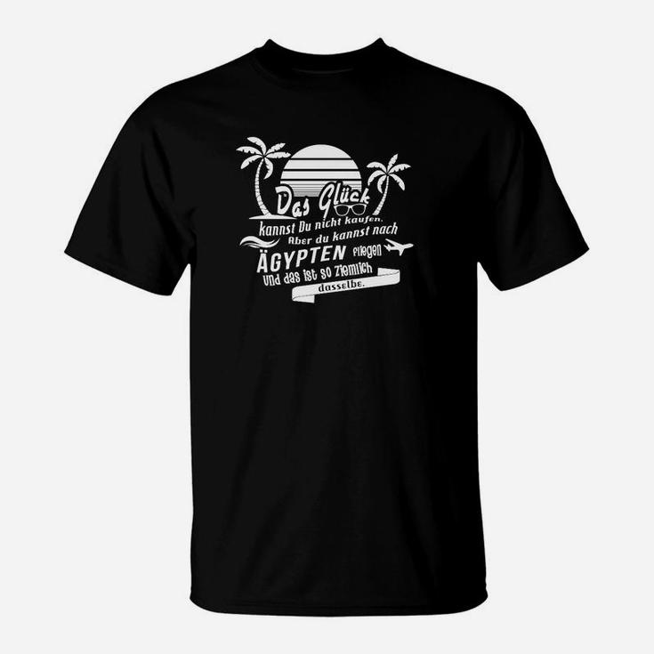 Ägypten Urlaub Motiv T-Shirt – Schwarzes Shirt mit Lustigem Spruch