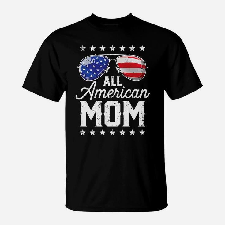 All American Mom 4Th Of July Family Matching Sunglasses T-Shirt