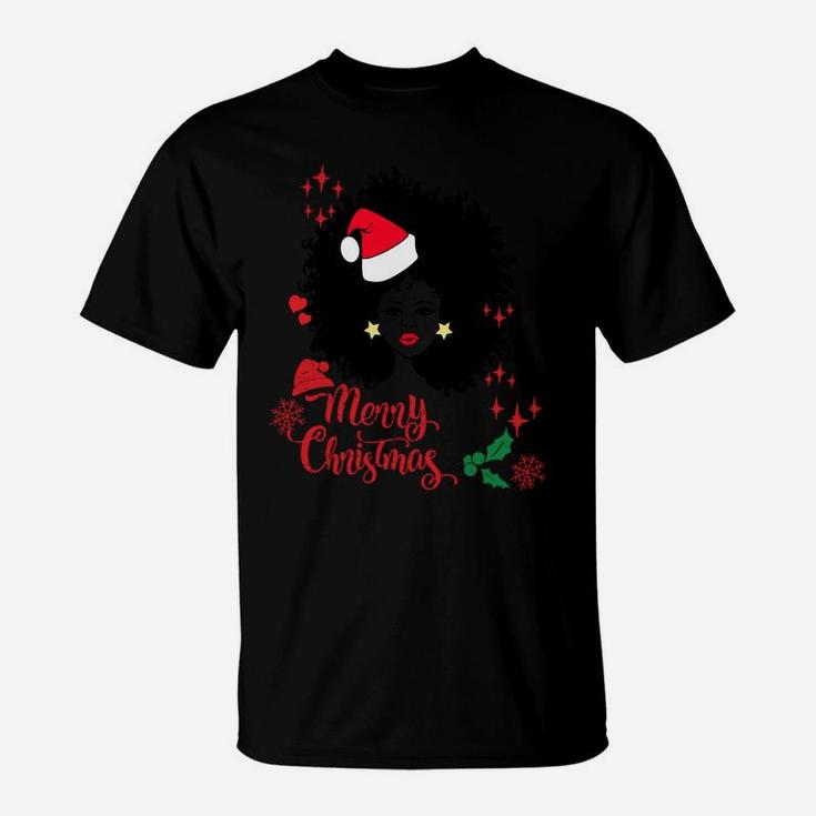 American African Christmas Santa Claus Sweatshirt T-Shirt