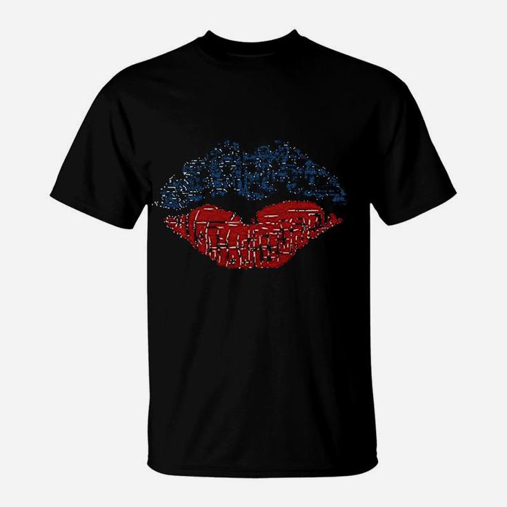 American Flag Lips T-Shirt