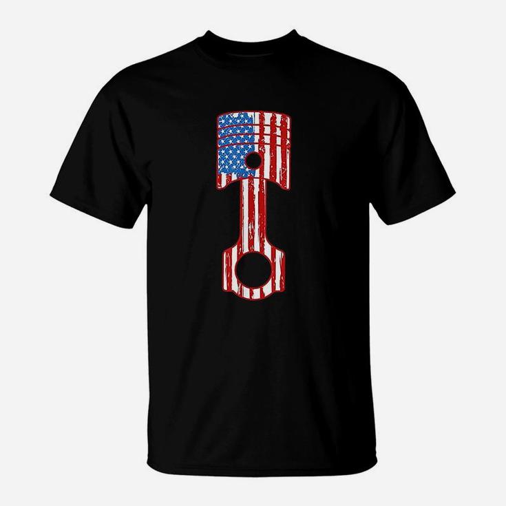 American Flag Piston T-Shirt