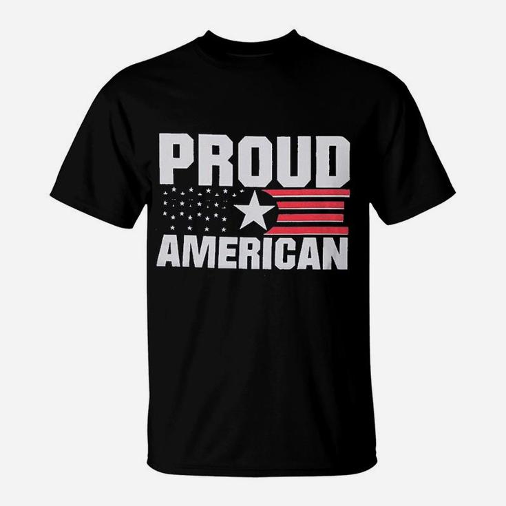 American Flag Women 4Th Of July Patriotic Stars Stripes T-Shirt