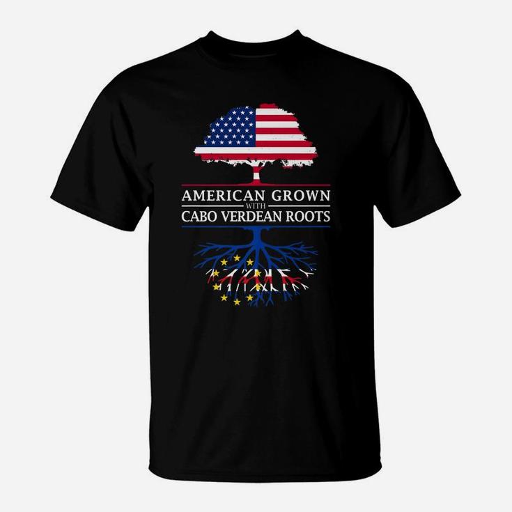American Grown With Cape Verdean Roots - Cape Verde T-Shirt
