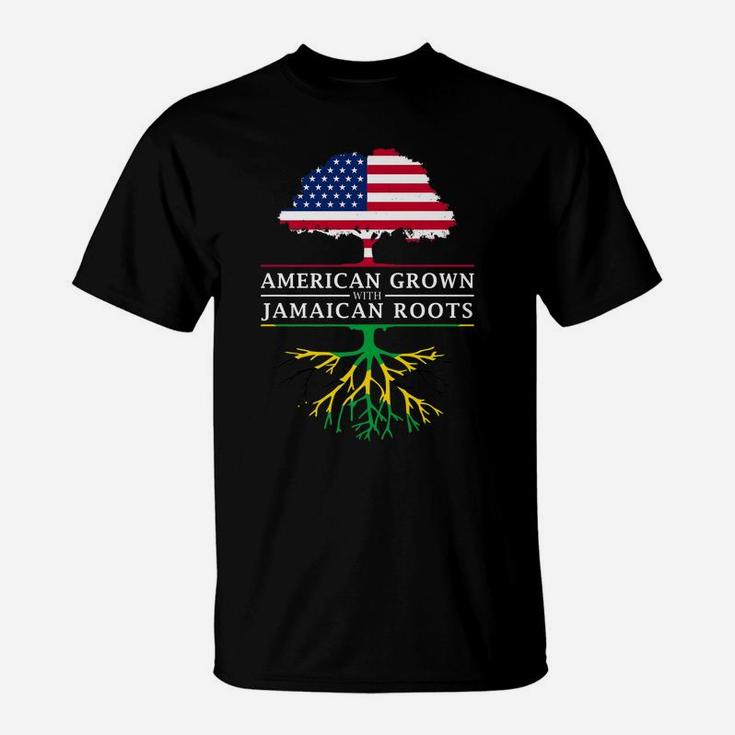 American Grown With Jamaican Roots - Jamaica T-Shirt