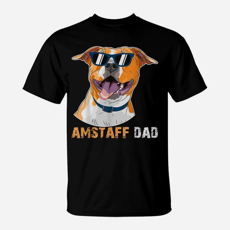 Amstaff Dad Shirt For Dog Lovers Father's Day  Tee T-Shirt