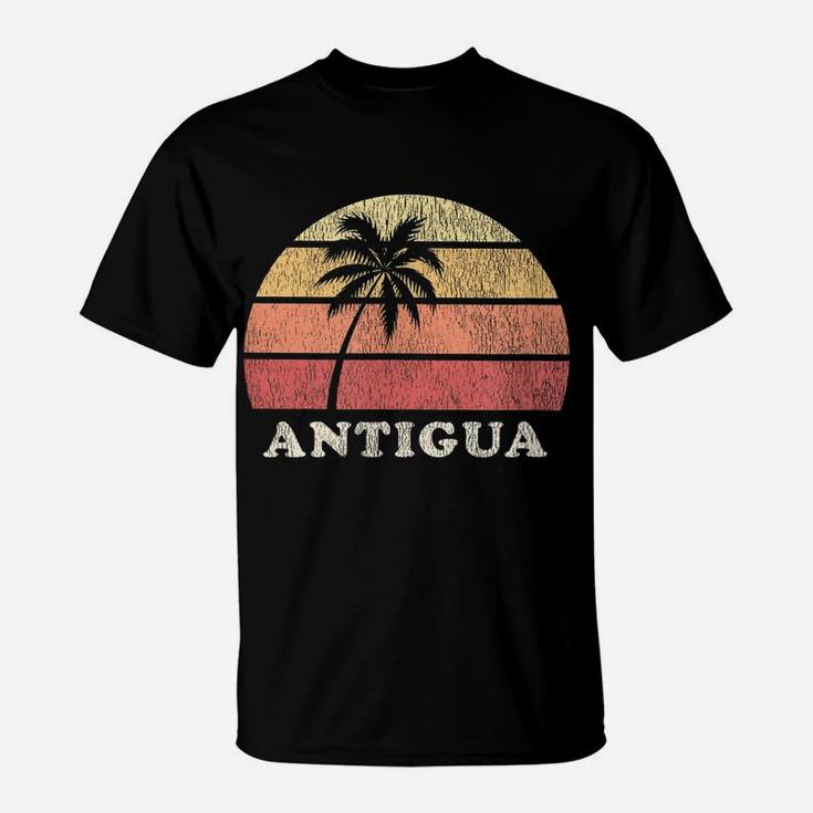 Antigua And Barbuda Vintage 70S Retro Throwback Design T-Shirt