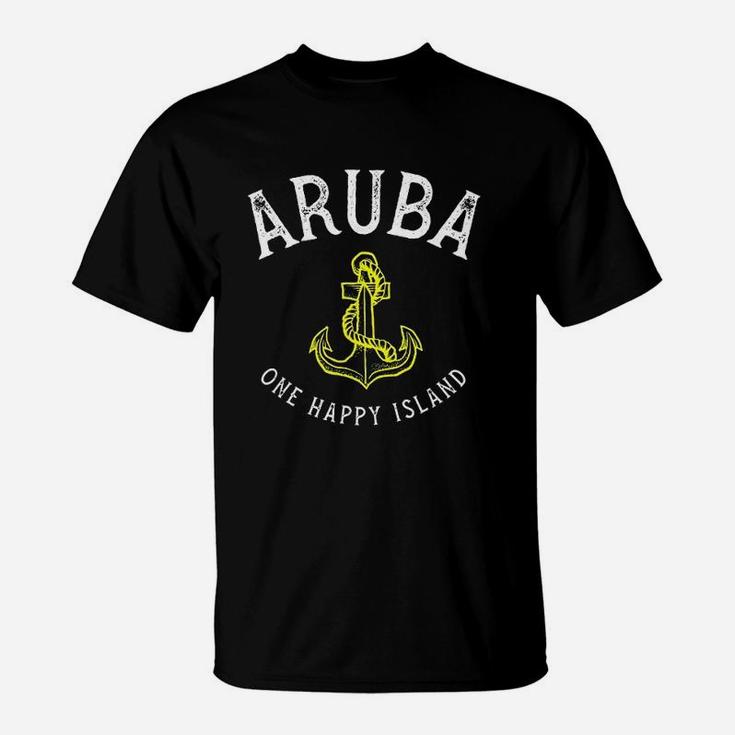 Aruba Is One Happy Island Travel Vacation Souvenir T-Shirt