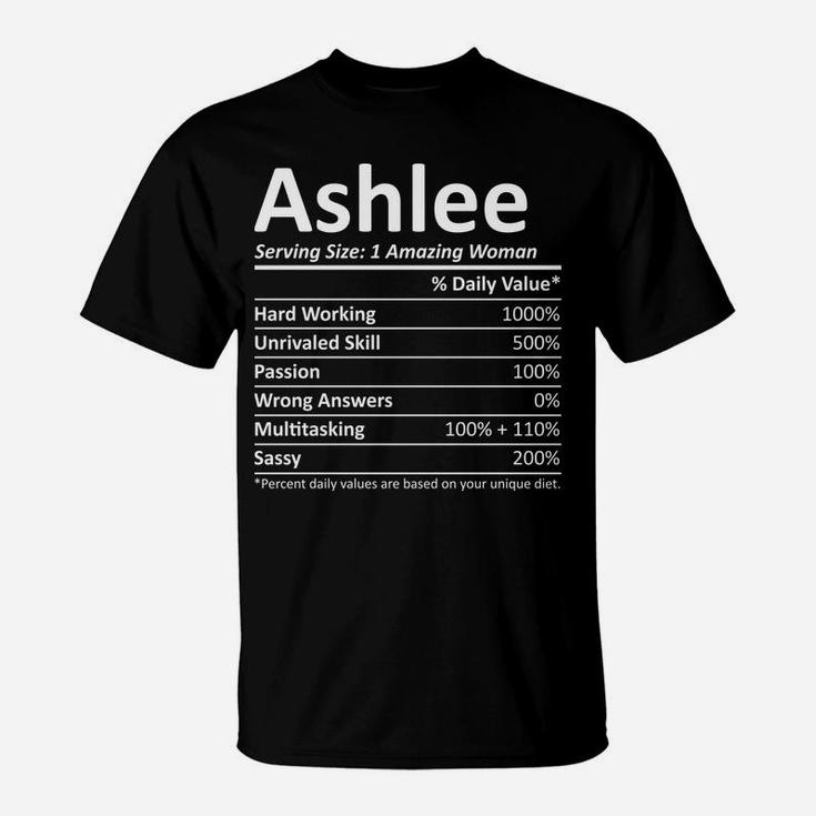 Ashlee Nutrition Personalized Name Funny Christmas Gift Idea T-Shirt