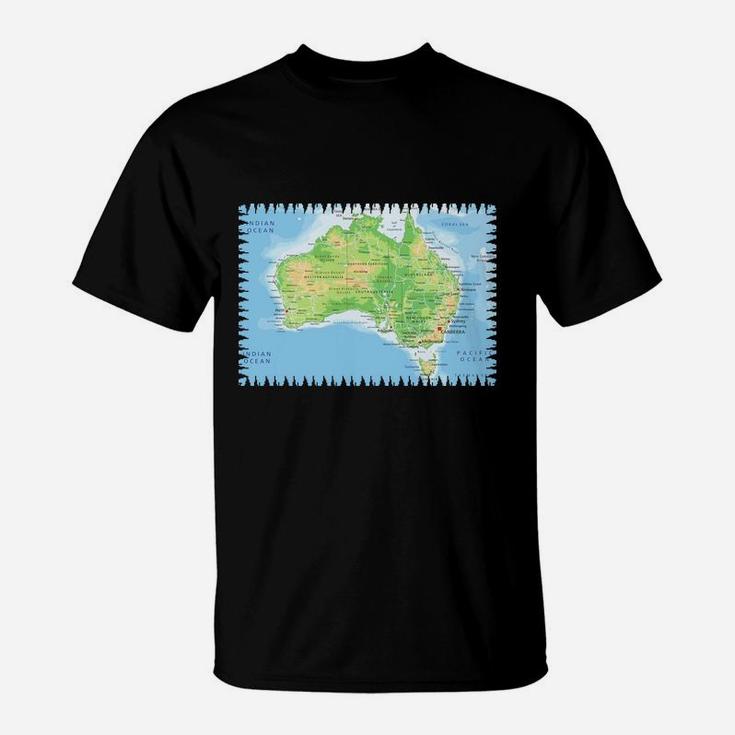 Australia Map January Cool Gifts Funny Gifts Ideas T-Shirt