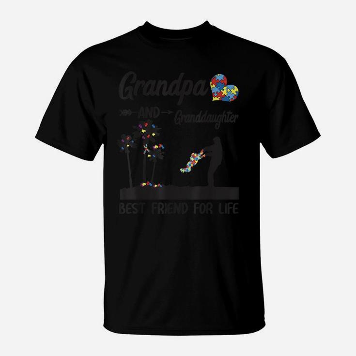 Autism Grandpa And Granddaughter Best Friend For Life T-Shirt