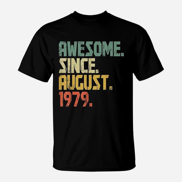 Awesome Since August 1979 42 Years Old Birthday T-Shirt