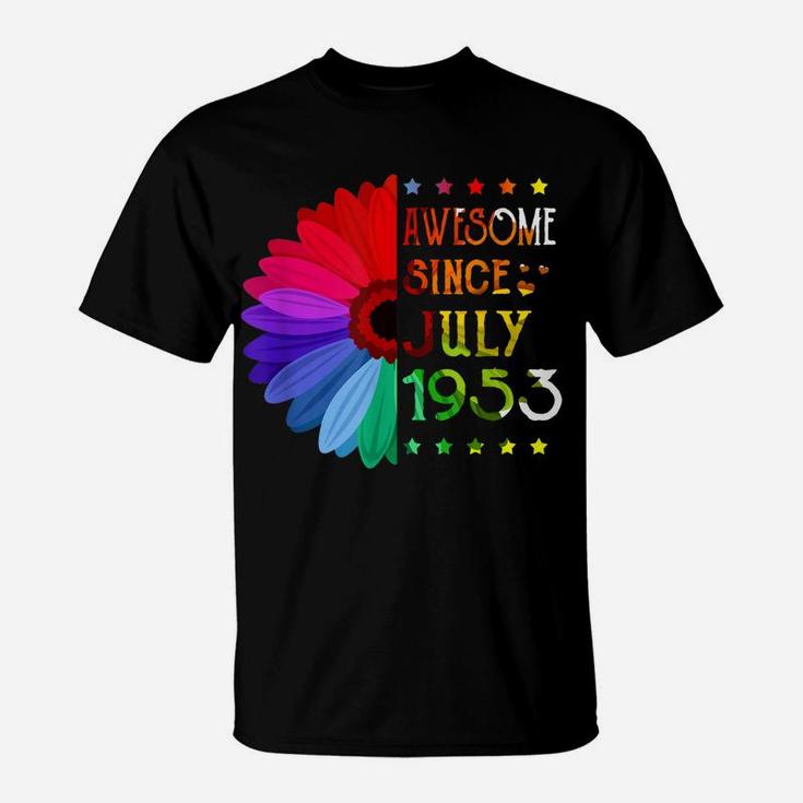 Awesome Since July 1953 68Th Birthday Gifts 68 Years Old T-Shirt