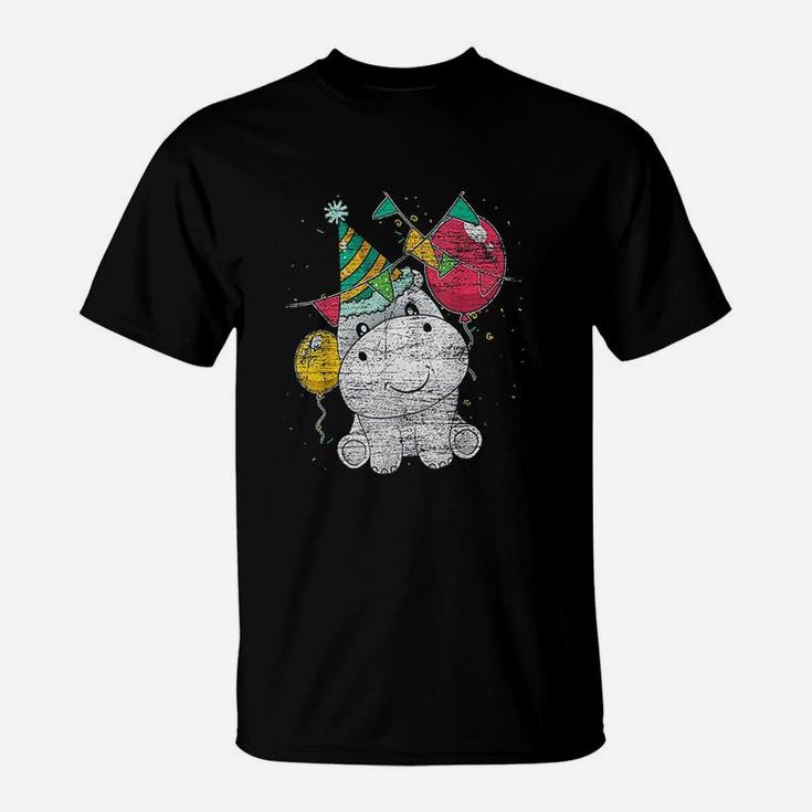 Baby Hippopotamus Birthday Cute Hippo T-Shirt
