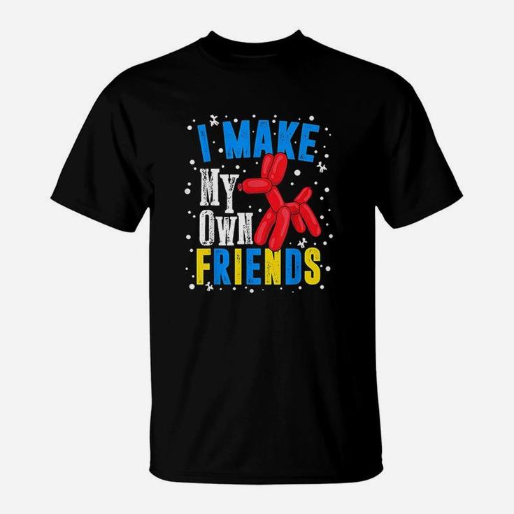 Balloon Animal Make Own Friends Artist  Dog T-Shirt