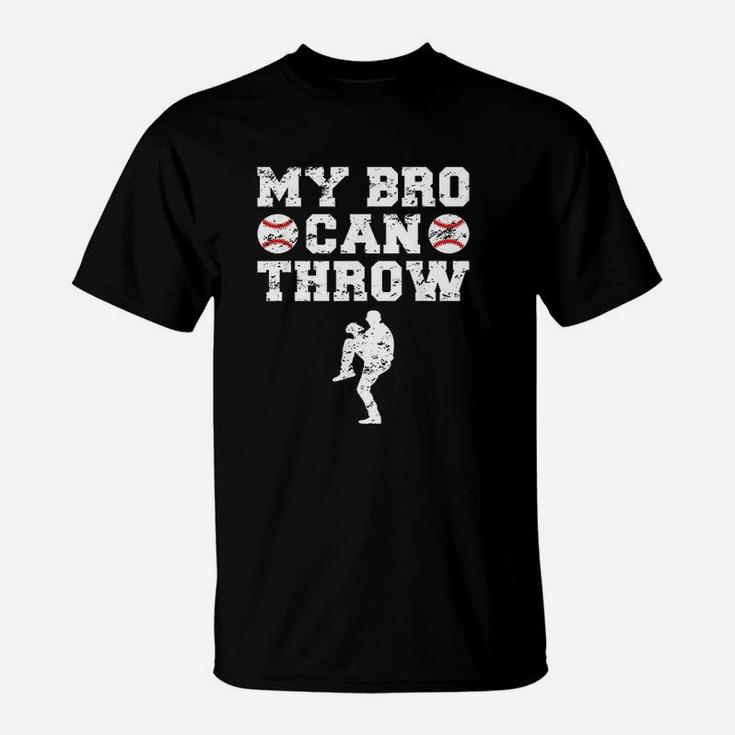 Baseball Brother Sister Funny Pitcher T-Shirt